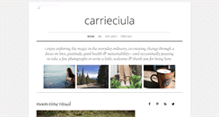 Desktop Screenshot of carrieciula.com